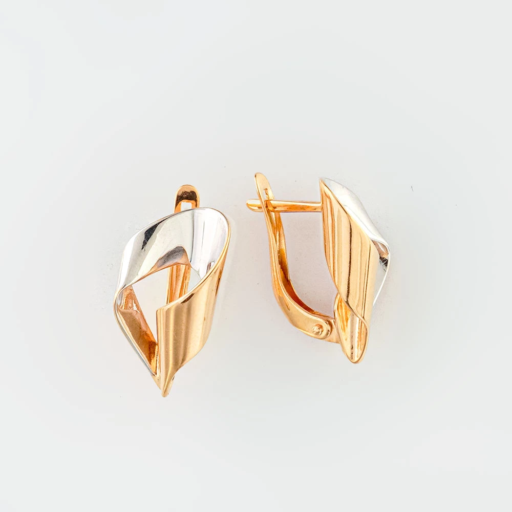 Серьги из красного золота 585 пробы