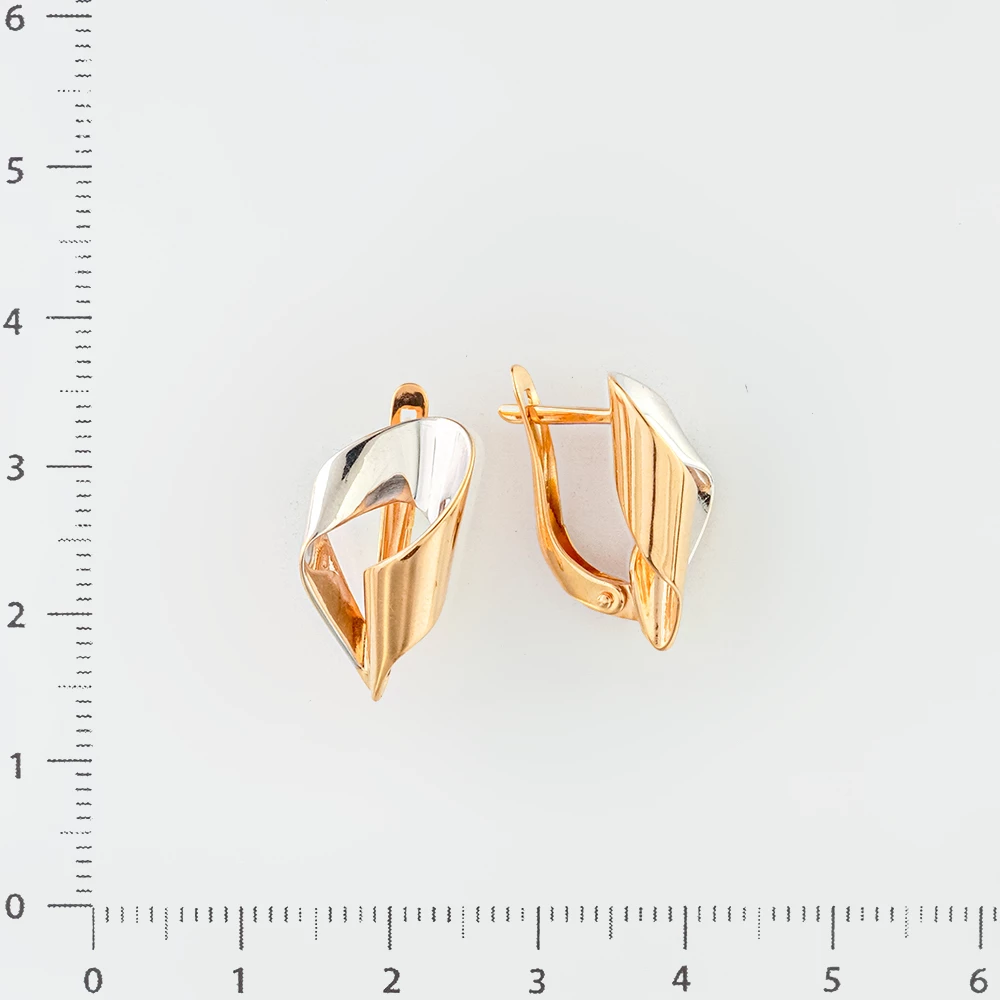 Серьги из красного золота 585 пробы