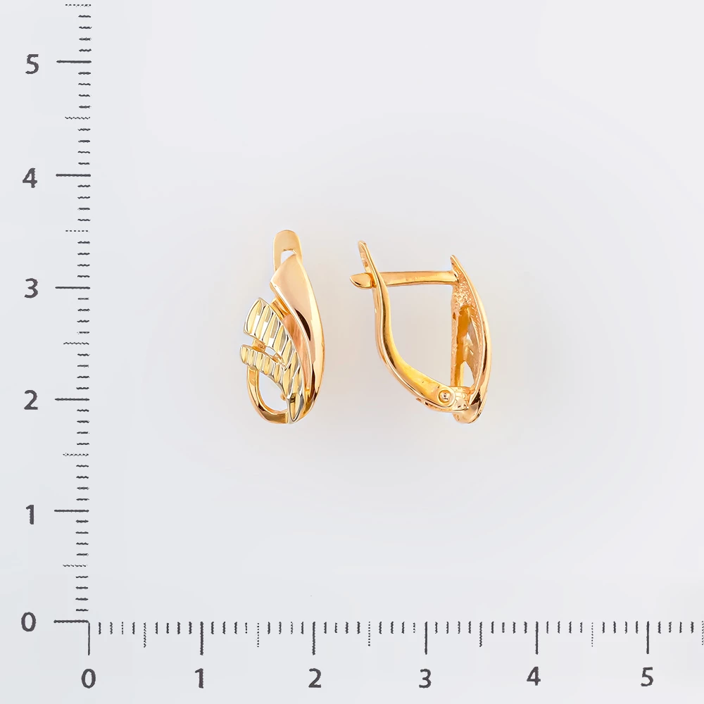 Серьги из красного золота 585 пробы