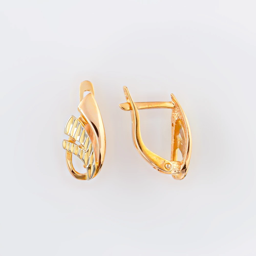 Серьги из красного золота 585 пробы
