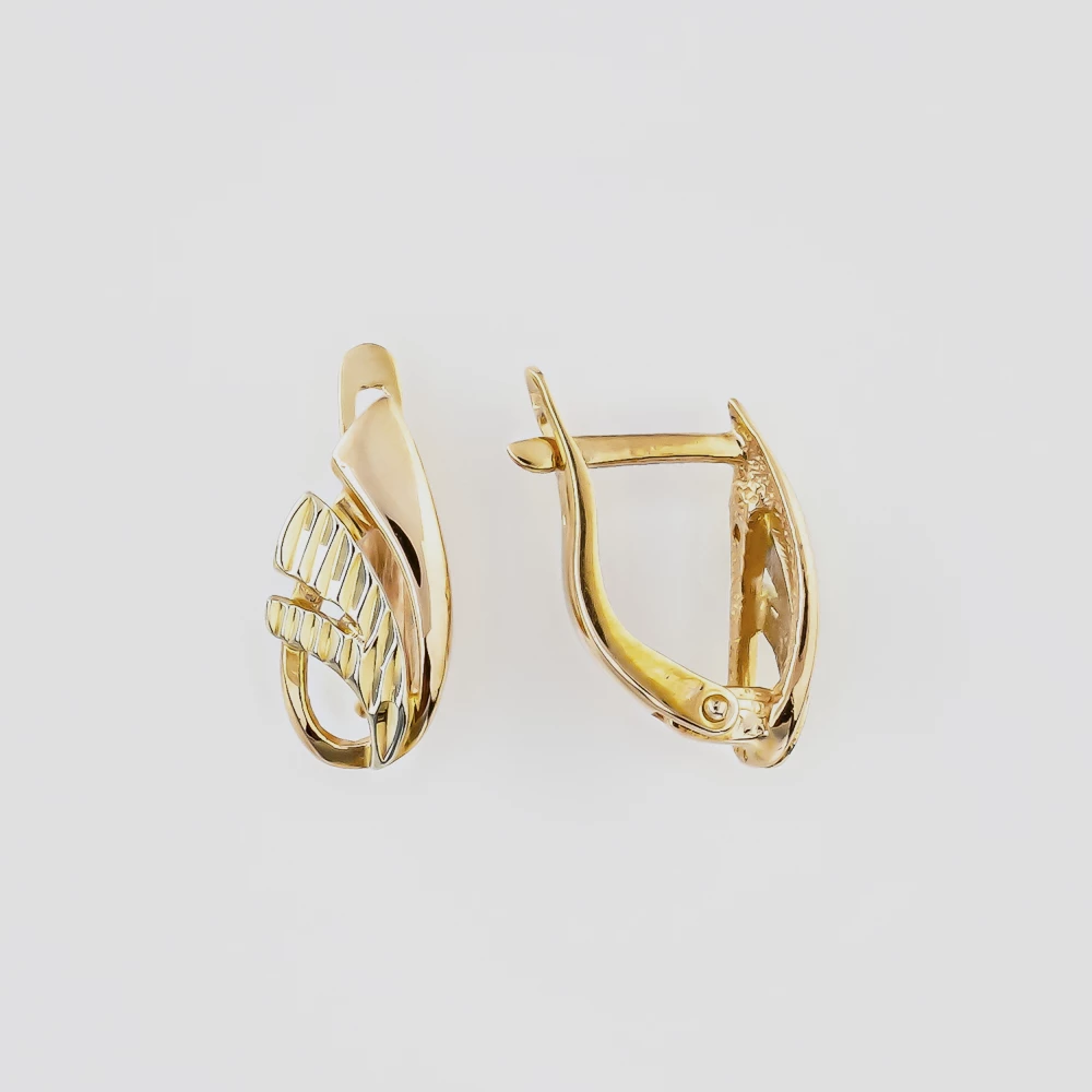 Серьги из красного золота 585 пробы