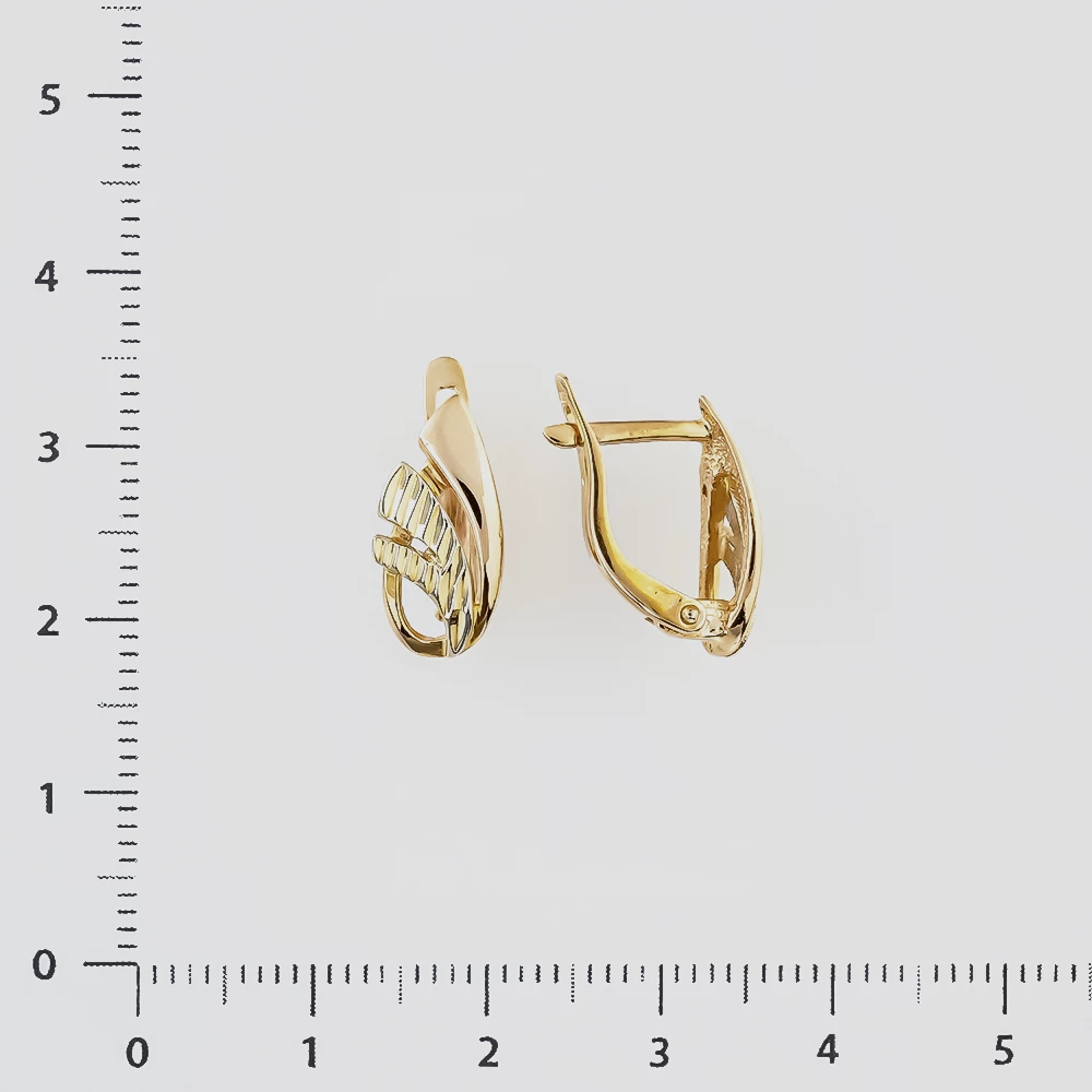 Серьги из красного золота 585 пробы