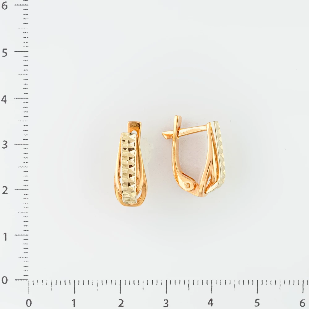 Серьги из красного золота 585 пробы