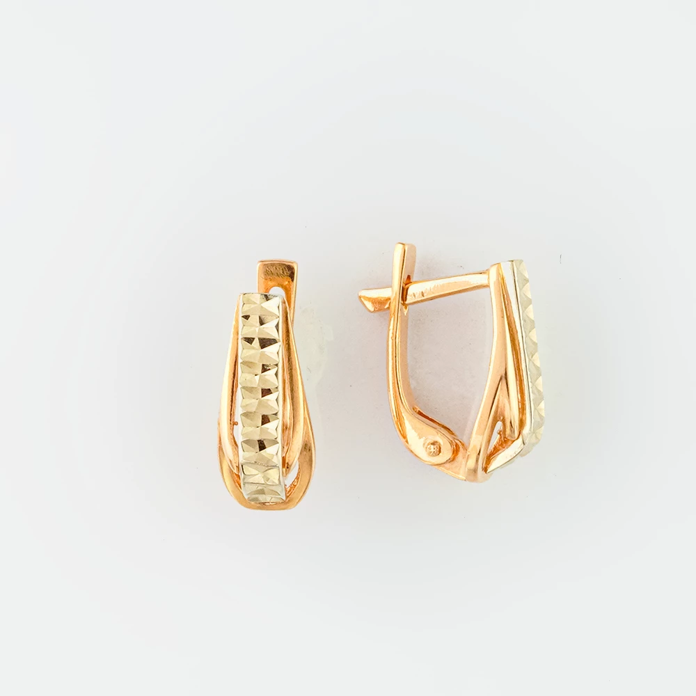Серьги из красного золота 585 пробы