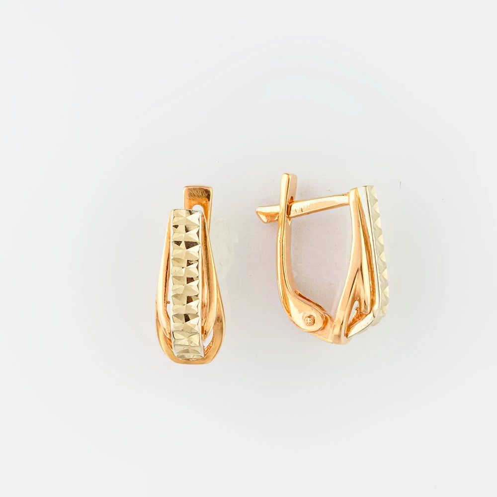 Серьги из красного золота 585 пробы