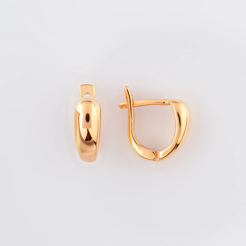 Серьги из красного золота 585 пробы