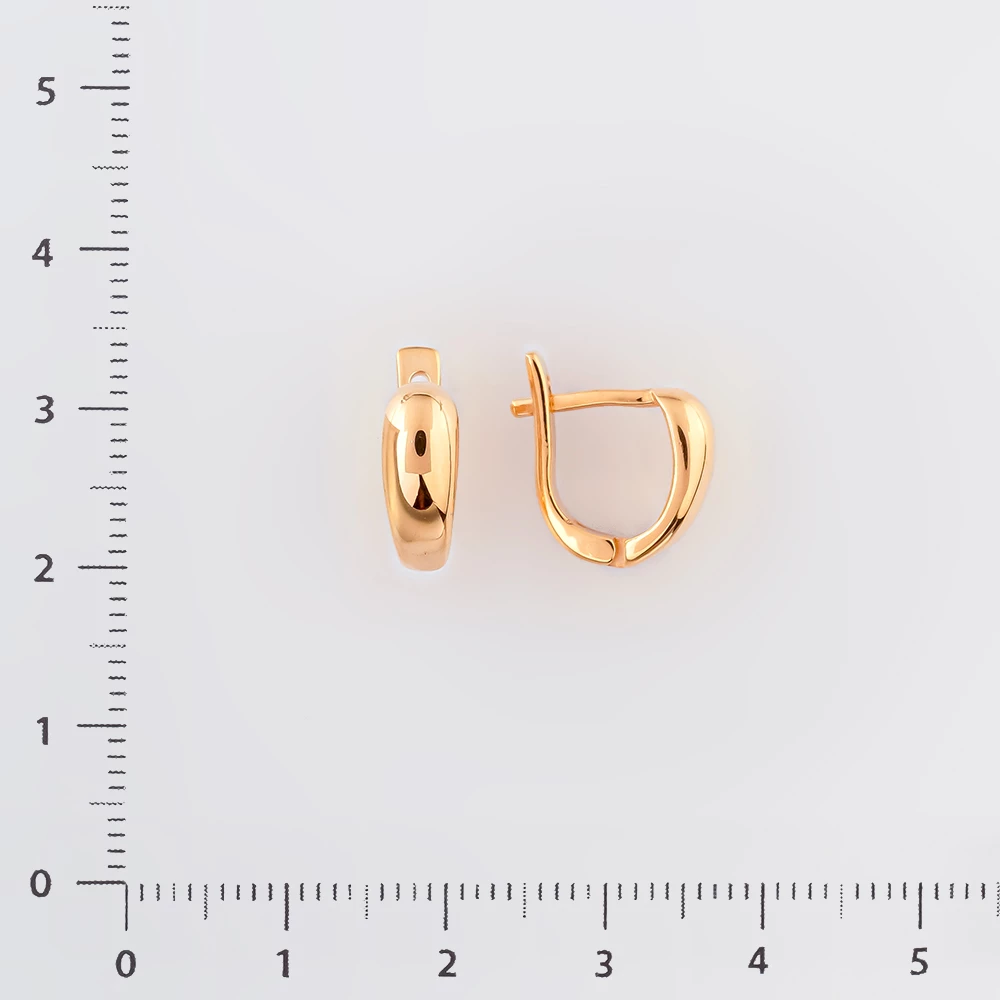 Серьги из красного золота 585 пробы