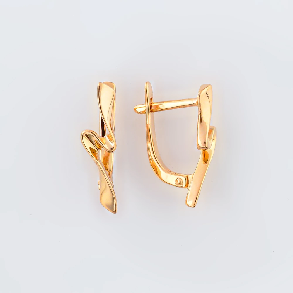 Серьги из красного золота 585 пробы