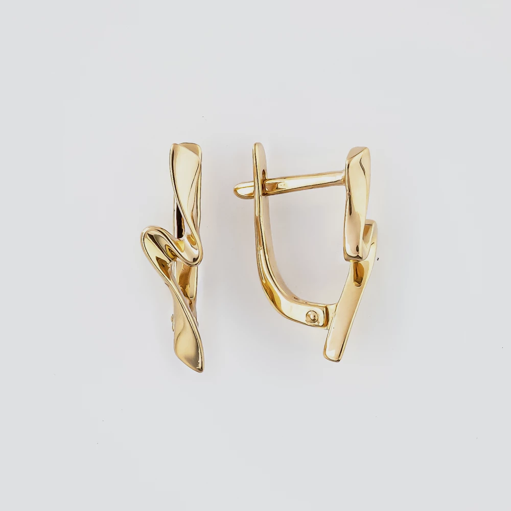 Серьги из красного золота 585 пробы