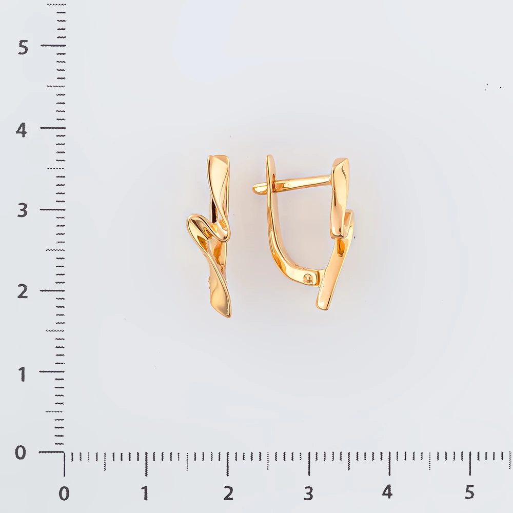 Серьги из красного золота 585 пробы