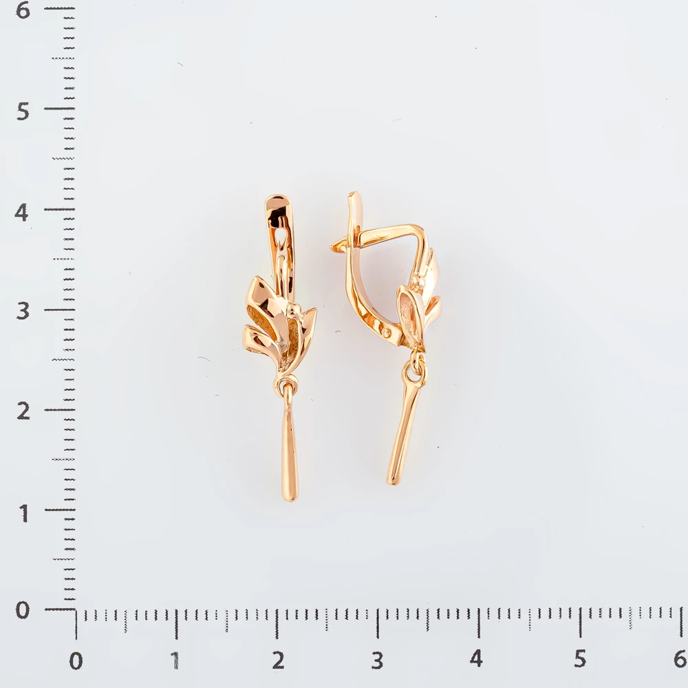 Серьги из красного золота 583 пробы