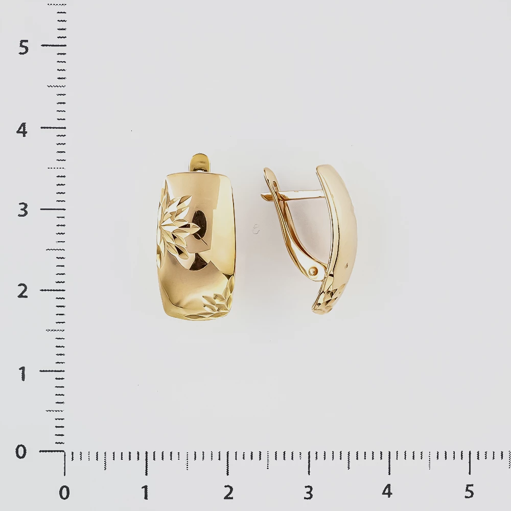 Серьги из красного золота 585 пробы