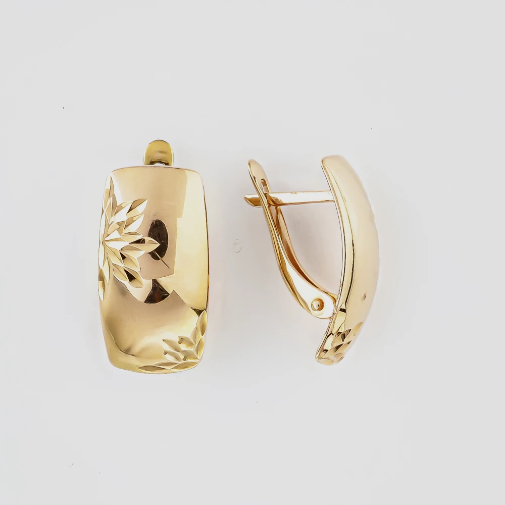 Серьги из красного золота 585 пробы