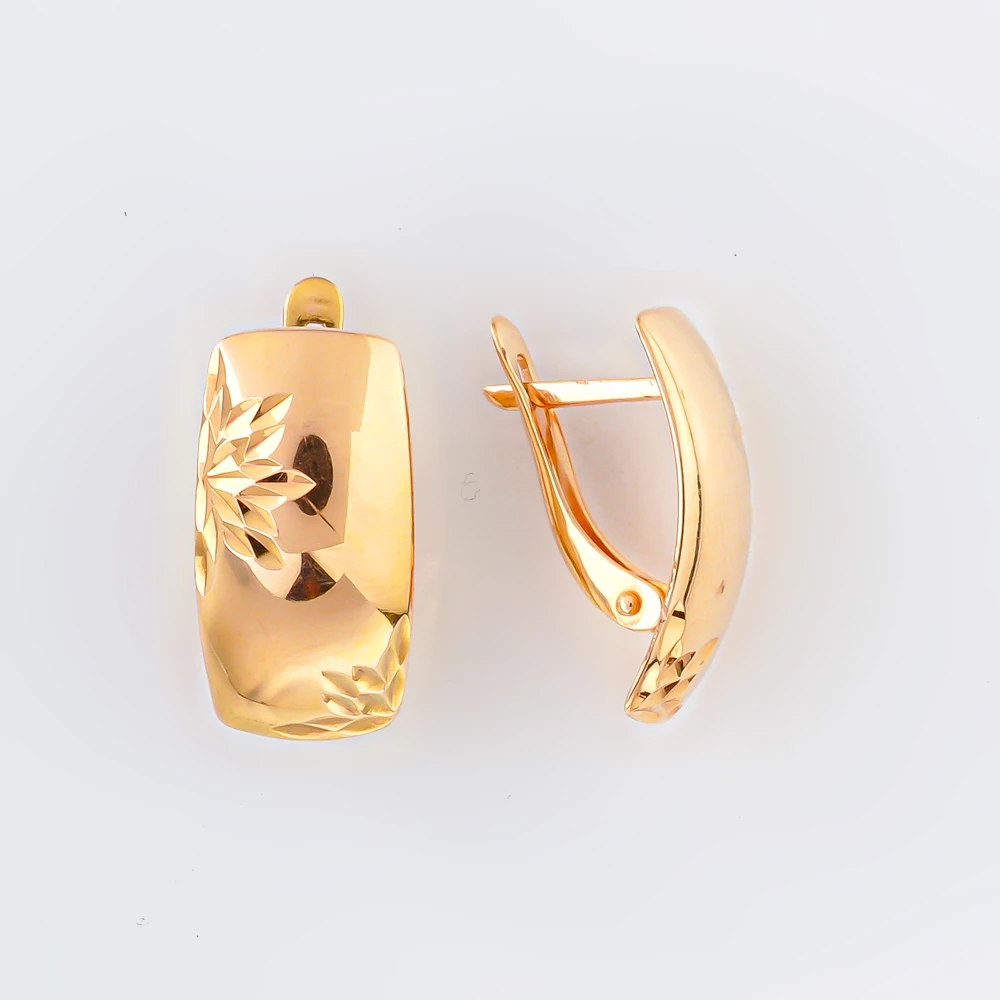 Серьги из красного золота 585 пробы