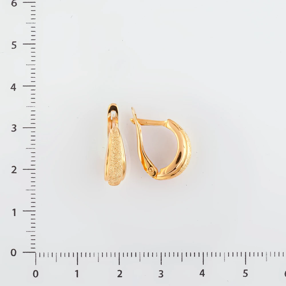 Серьги из красного золота 585 пробы