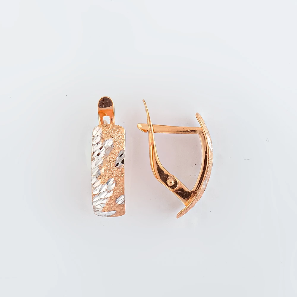 Серьги из красного золота 585 пробы