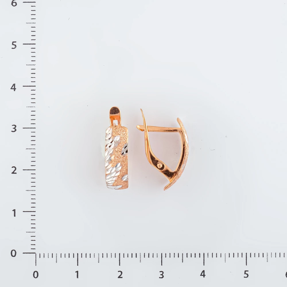 Серьги из красного золота 585 пробы