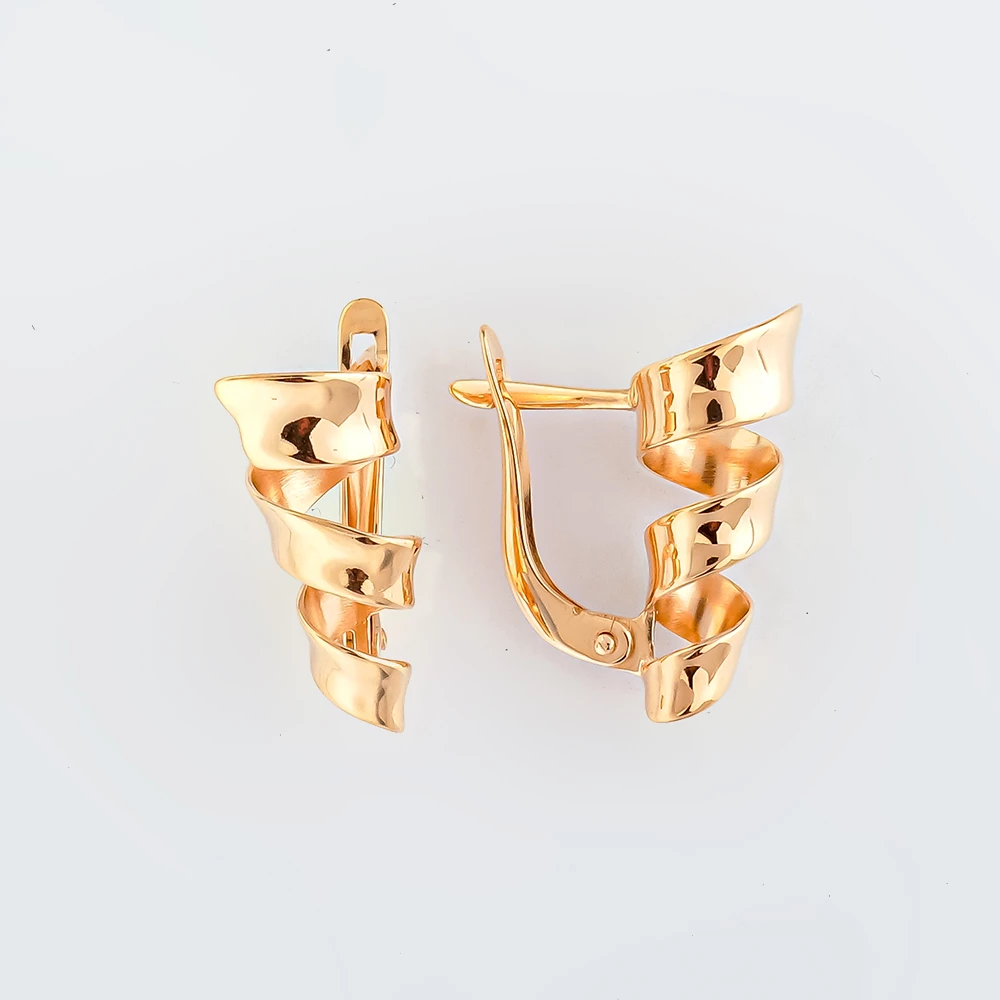 Серьги из красного золота 585 пробы
