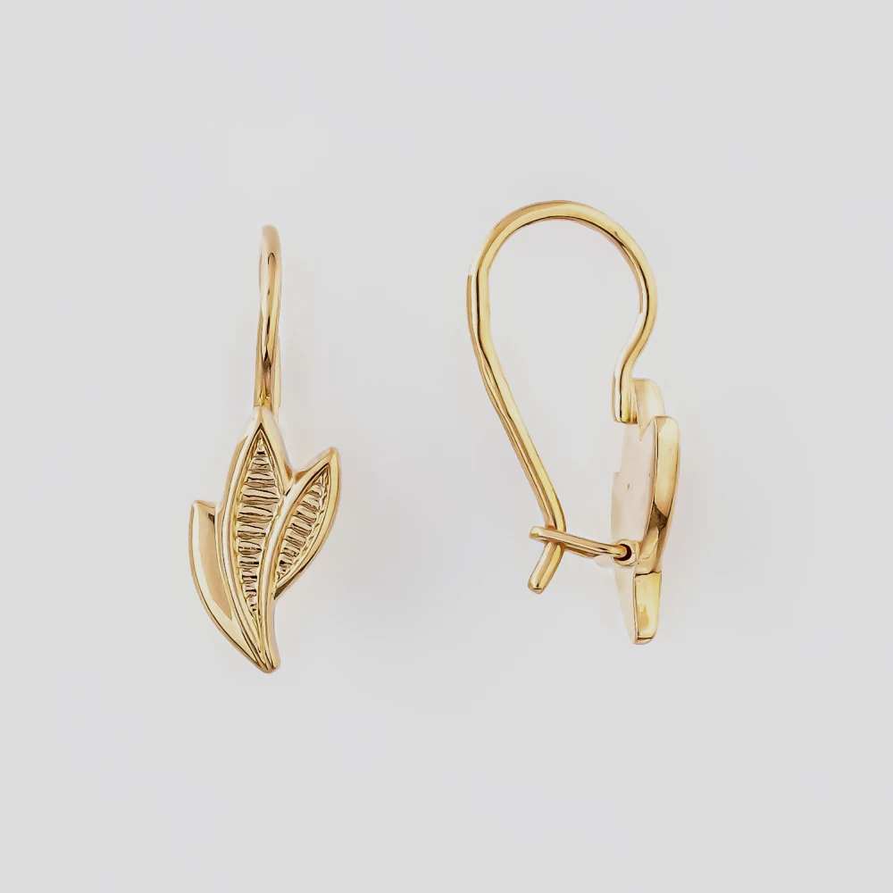 Серьги из красного золота 585 пробы