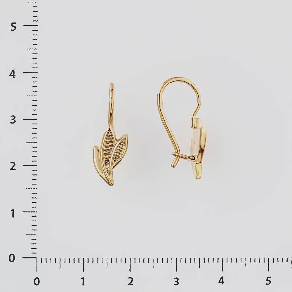 Серьги из красного золота 585 пробы