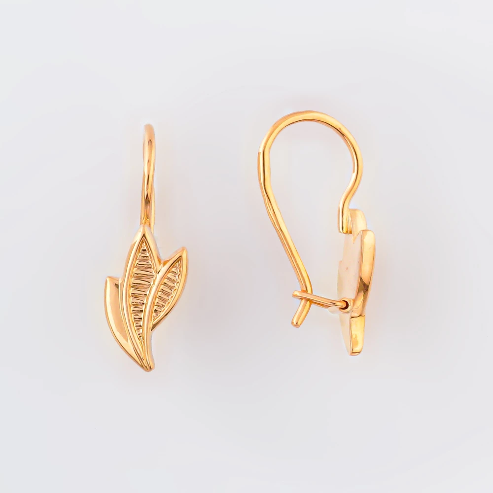 Серьги из красного золота 585 пробы