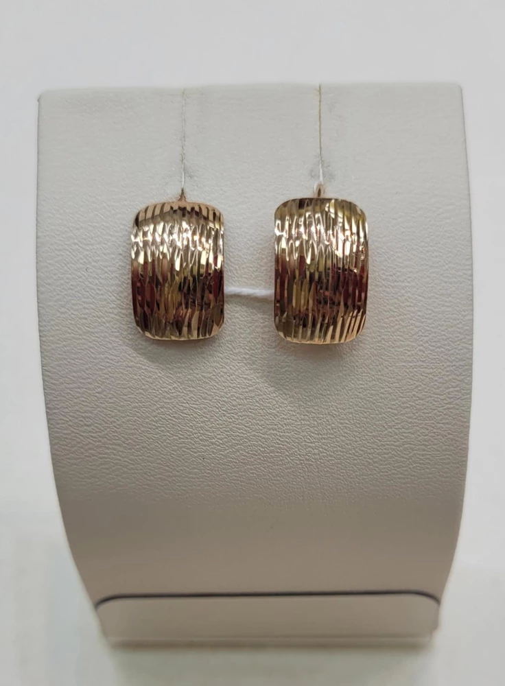Серьги из красного золота 375 пробы