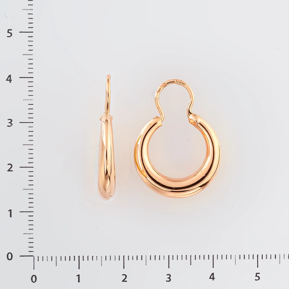 Серьги из красного золота 583 пробы