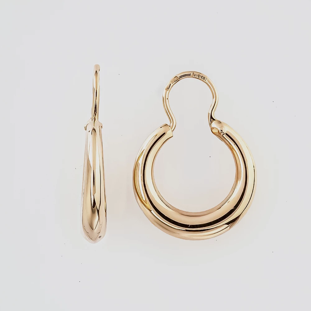 Серьги из красного золота 583 пробы