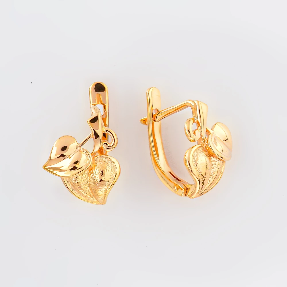 Серьги из красного золота 583 пробы