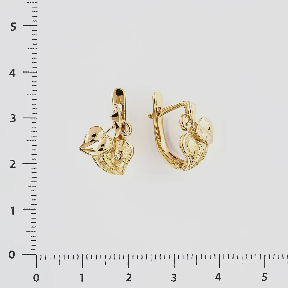 Серьги из красного золота 583 пробы