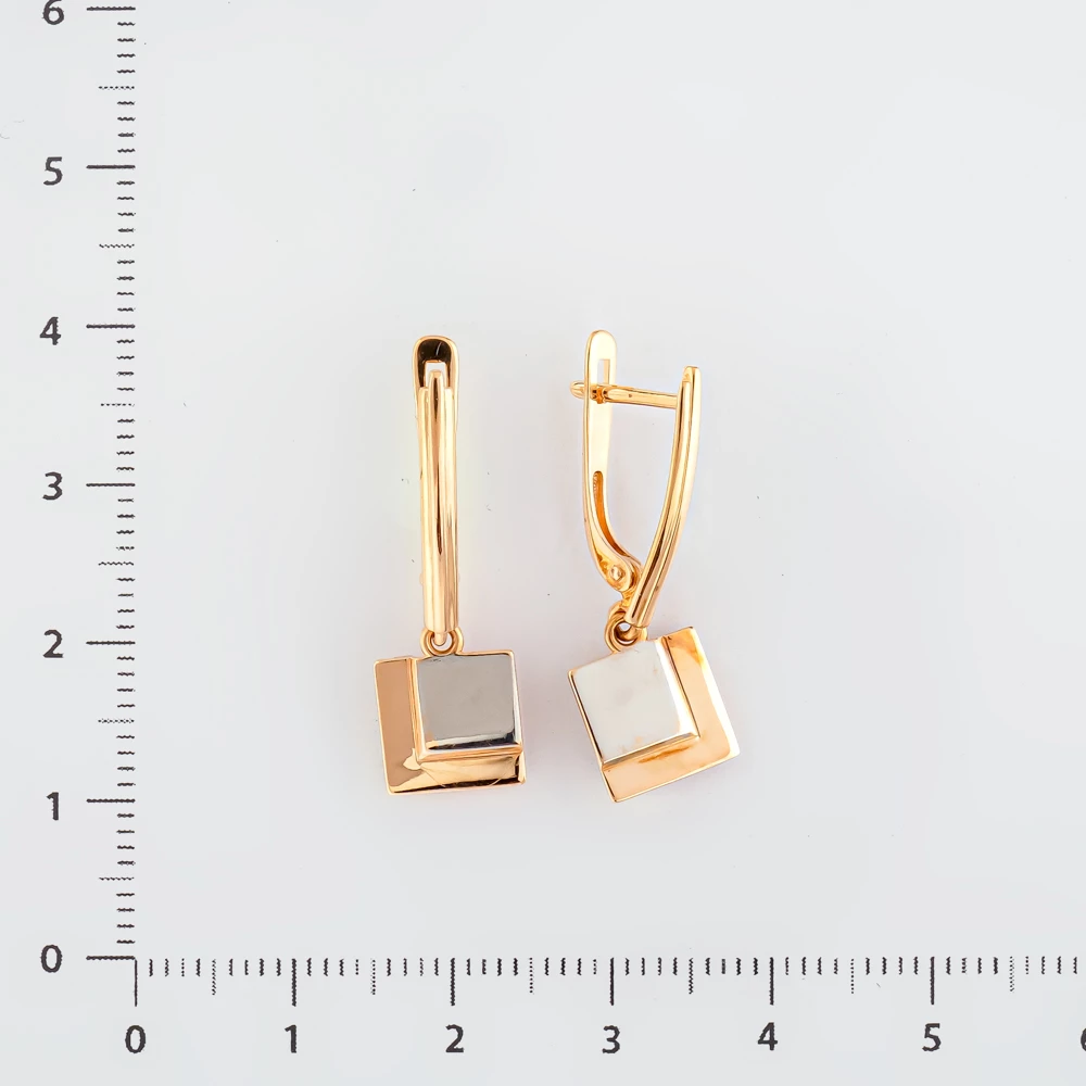 Серьги из красного золота 585 пробы