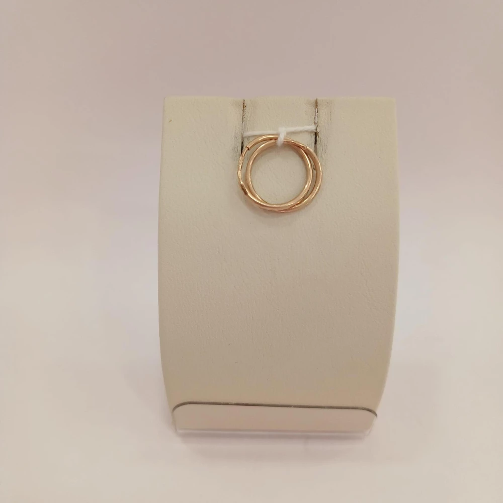 Серьги конго из красного золота 585 пробы