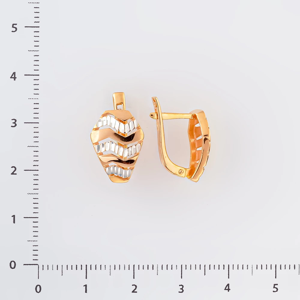 Серьги из красного золота 585 пробы