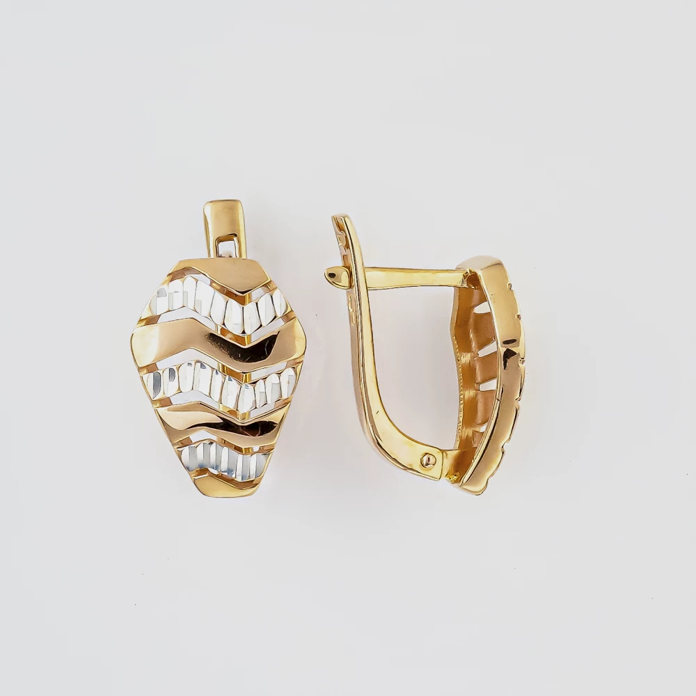 Серьги из красного золота 585 пробы