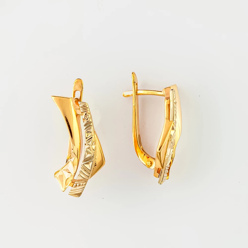Серьги из красного золота 585 пробы
