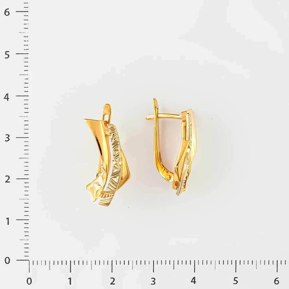 Серьги из красного золота 585 пробы