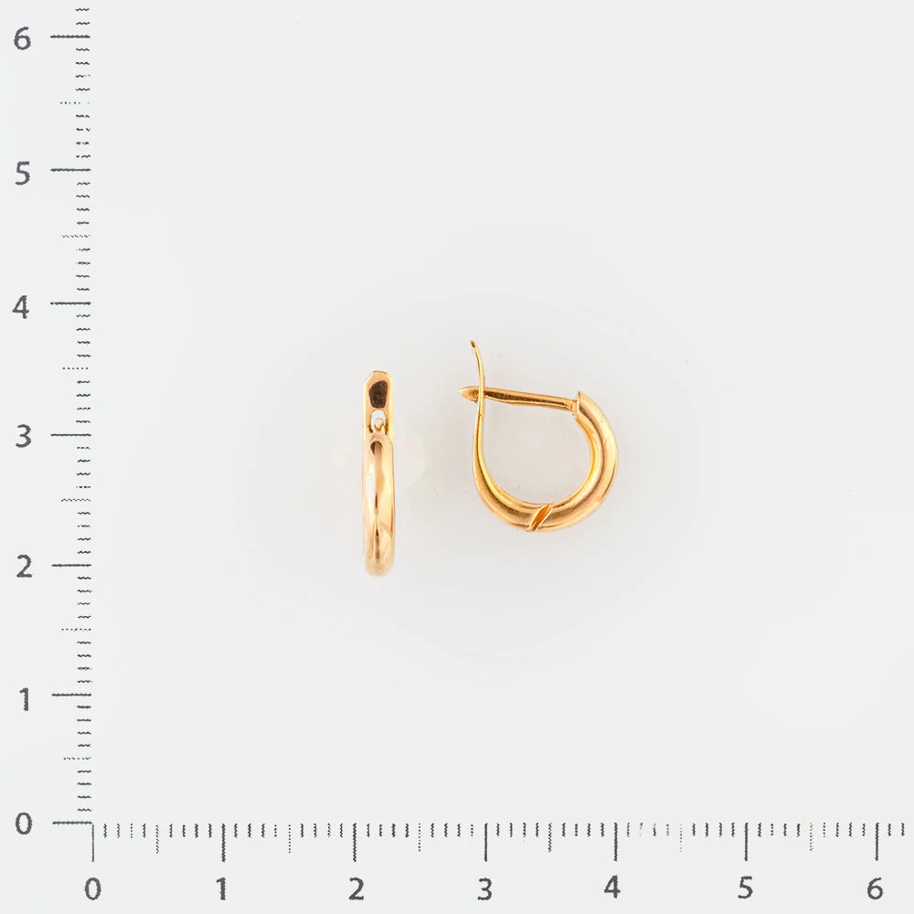 Серьги из красного золота 585 пробы