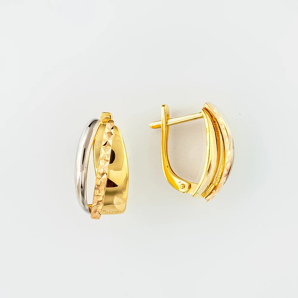 Серьги из красного золота 585 пробы