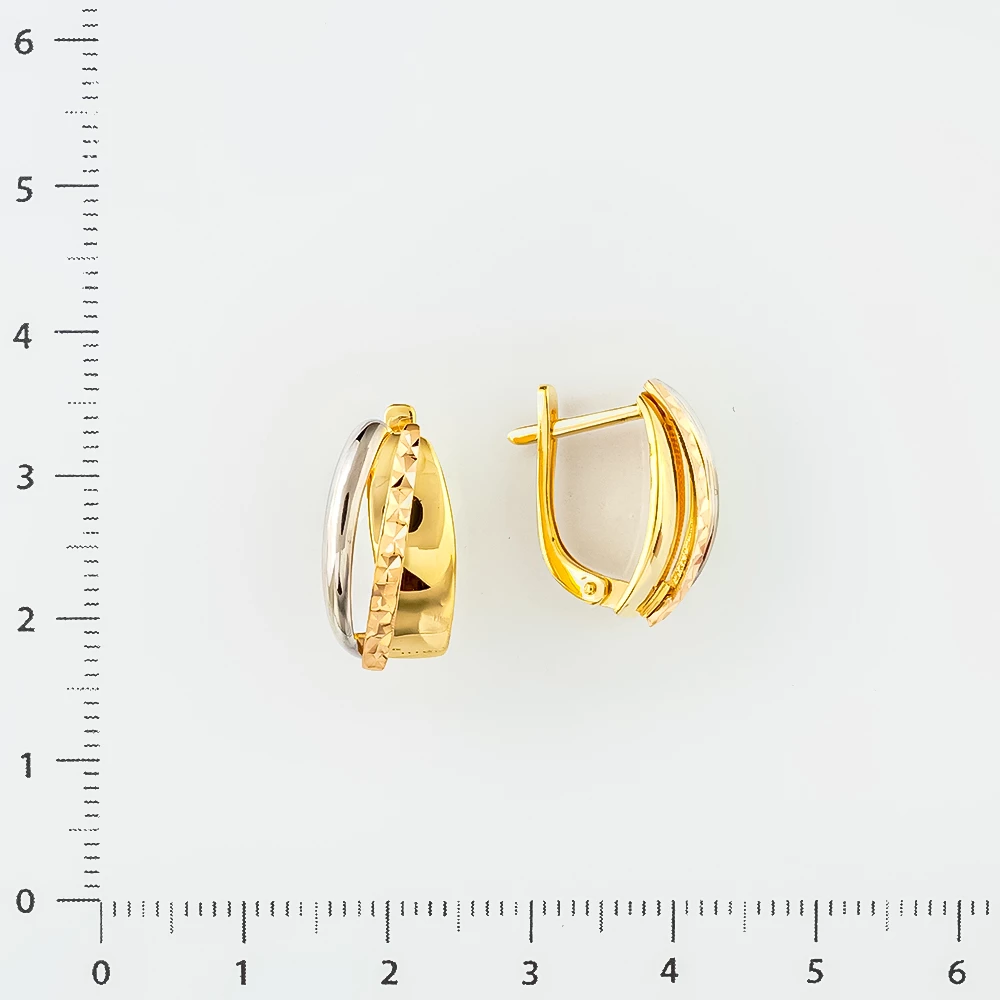Серьги из красного золота 585 пробы