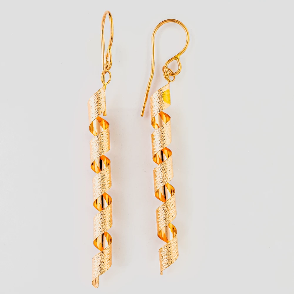 Серьги из красного золота 585 пробы