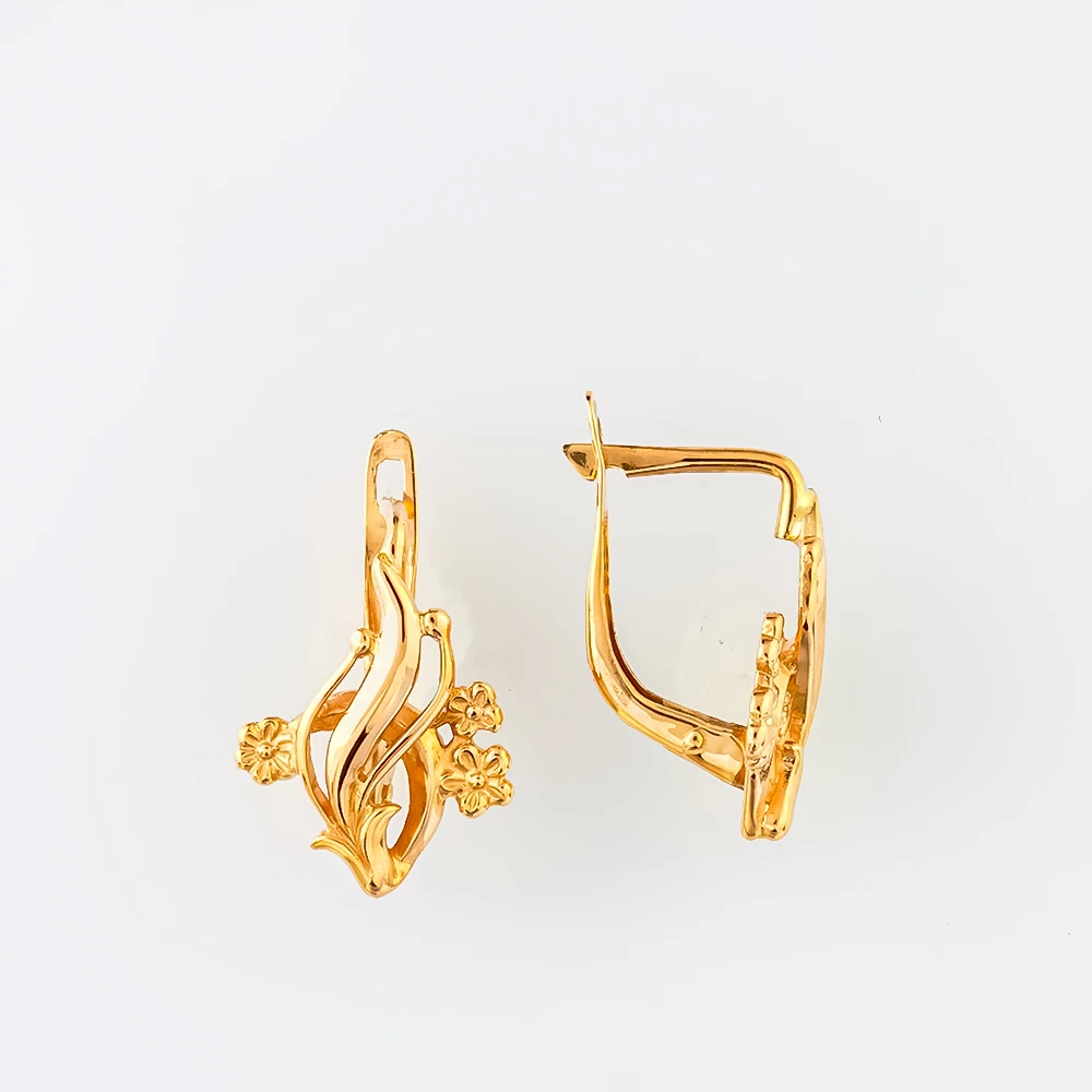 Серьги из красного золота 585 пробы