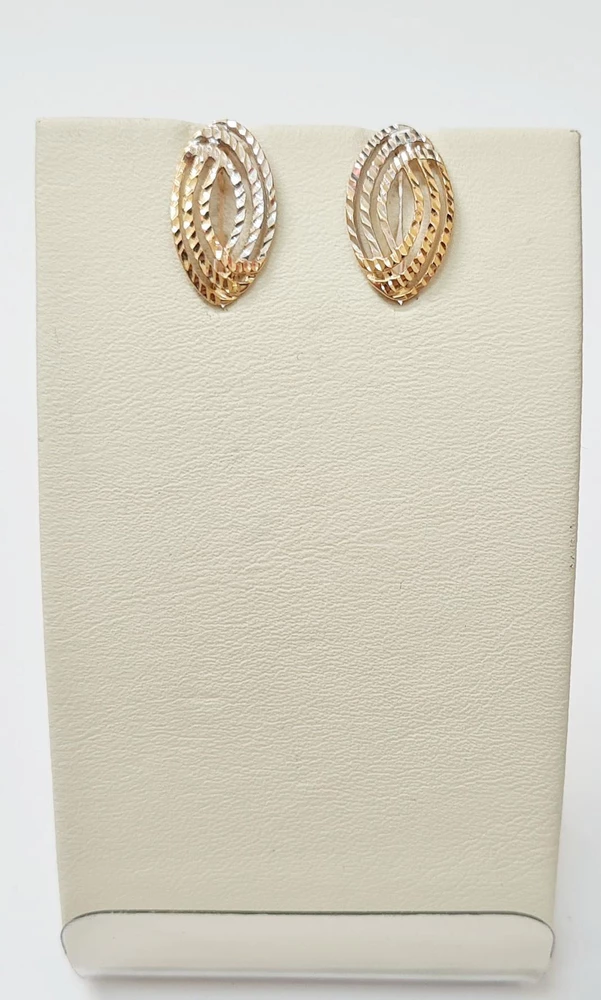Серьги из красного золота 585 пробы