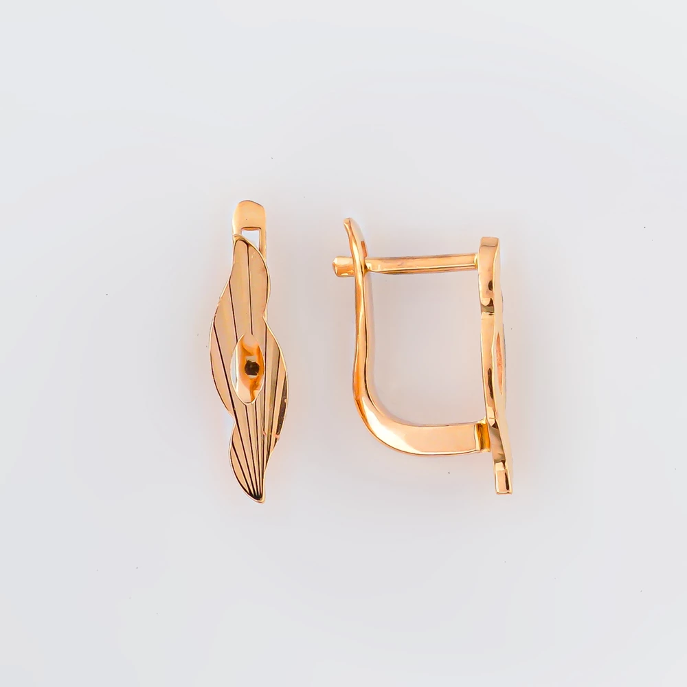 Серьги из красного золота 585 пробы
