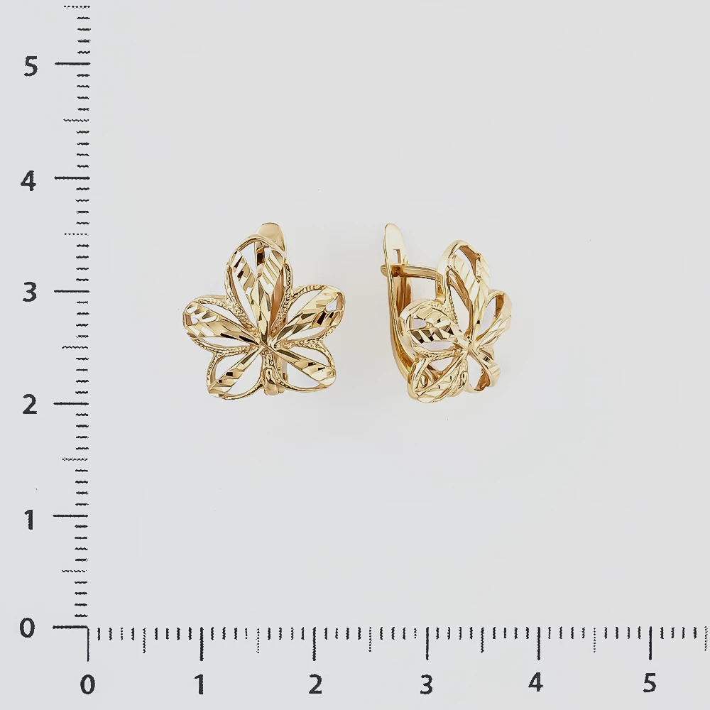 Серьги из красного золота 585 пробы