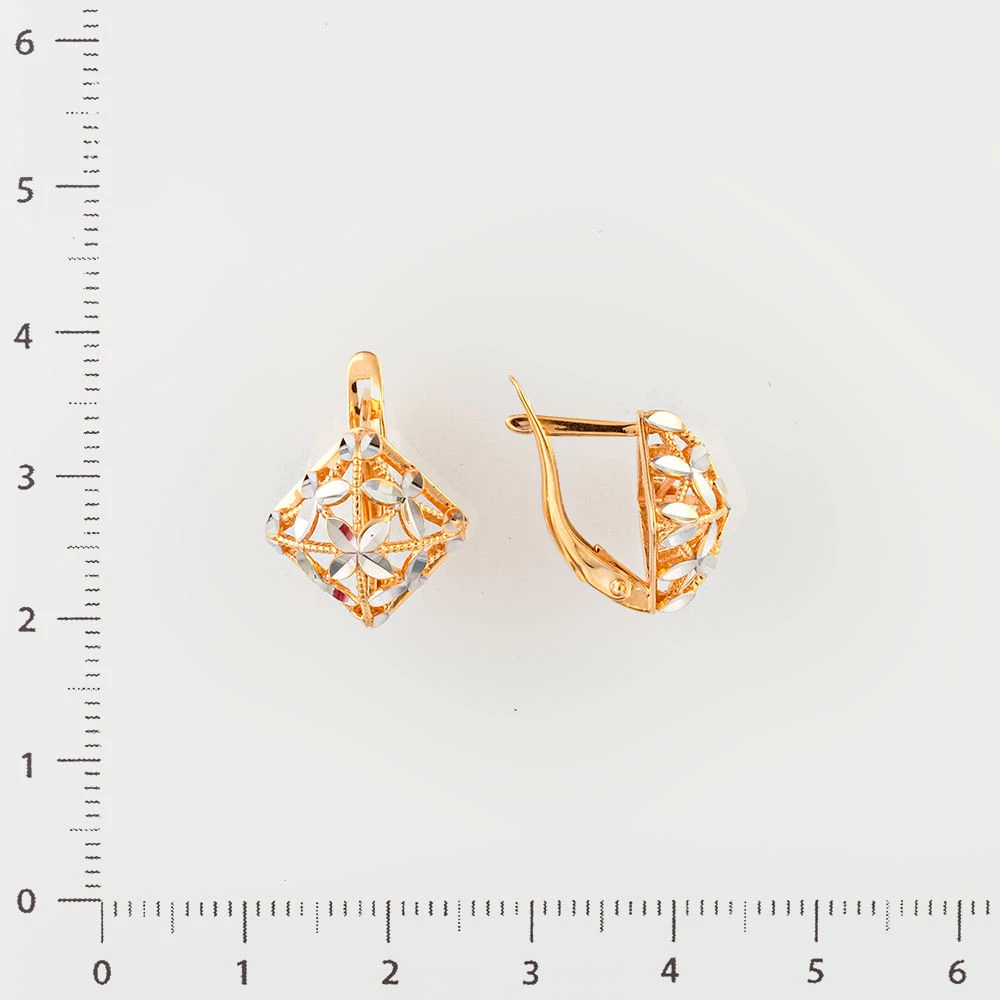 Серьги из красного золота 585 пробы