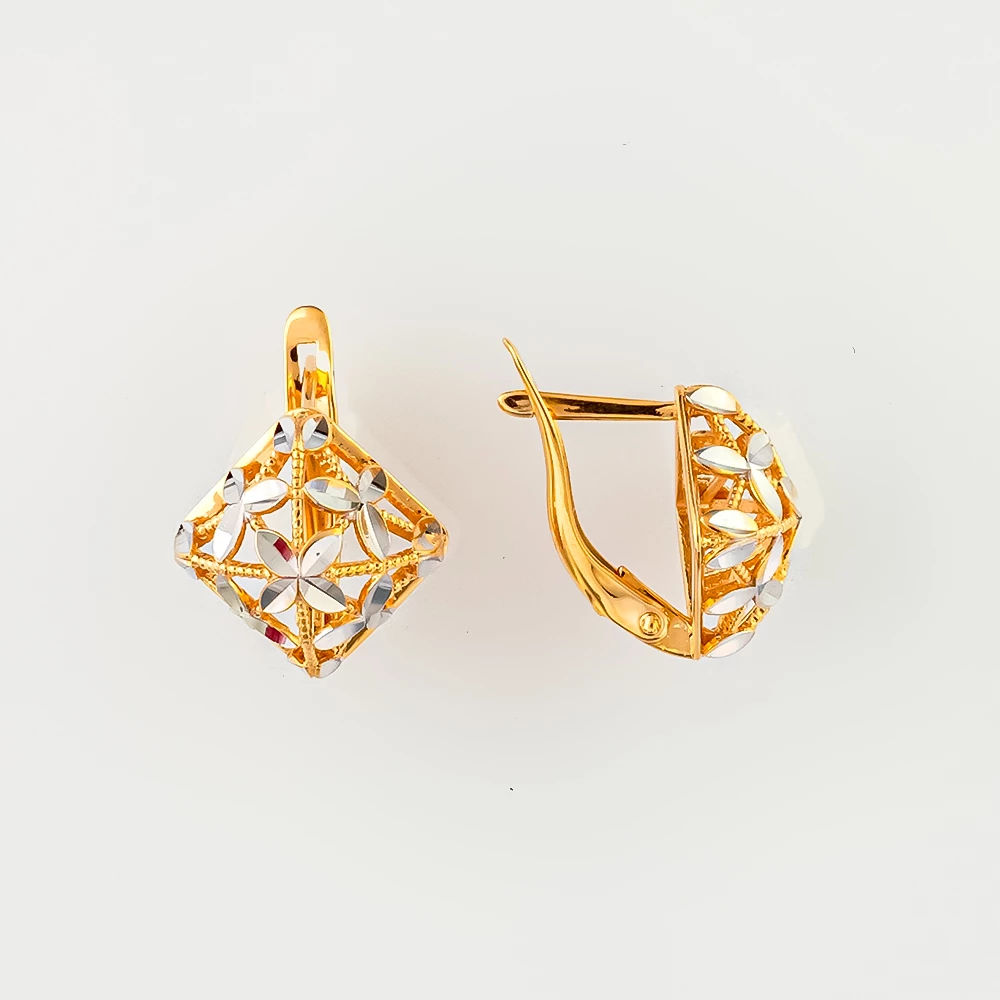 Серьги из красного золота 585 пробы