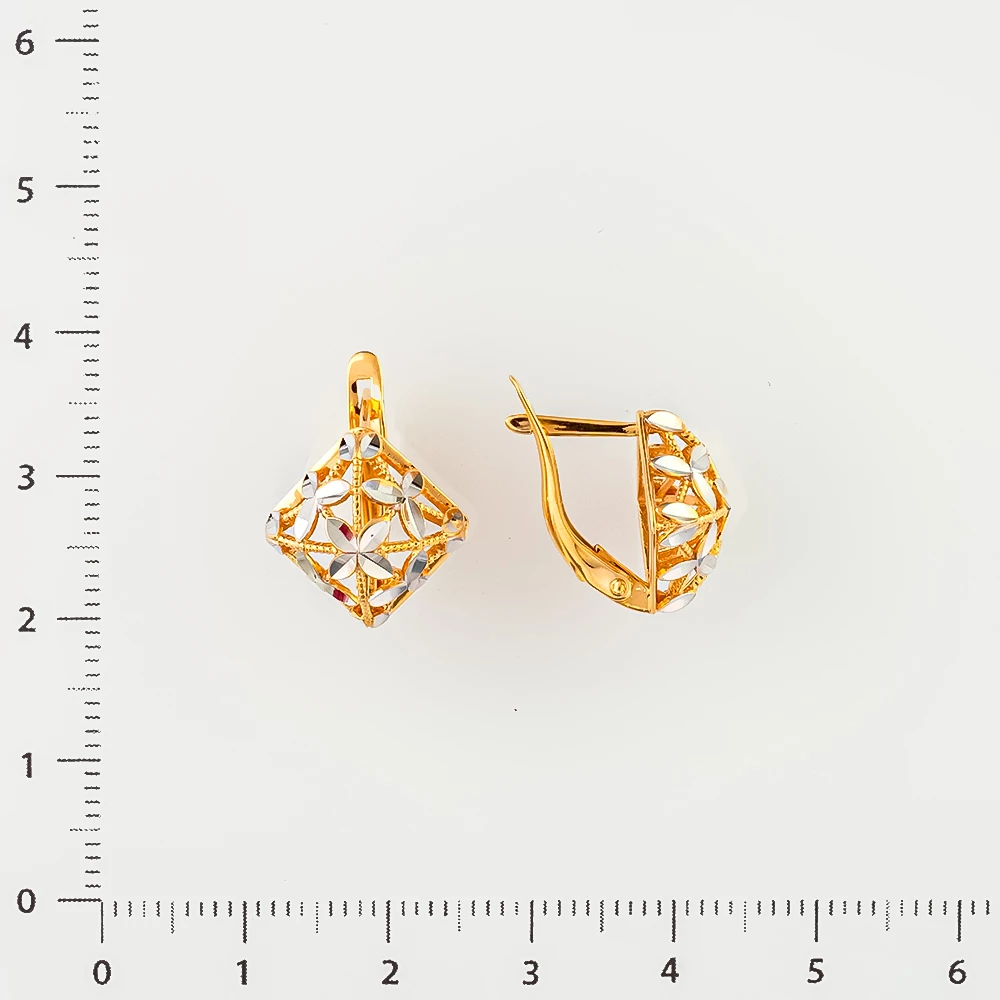 Серьги из красного золота 585 пробы