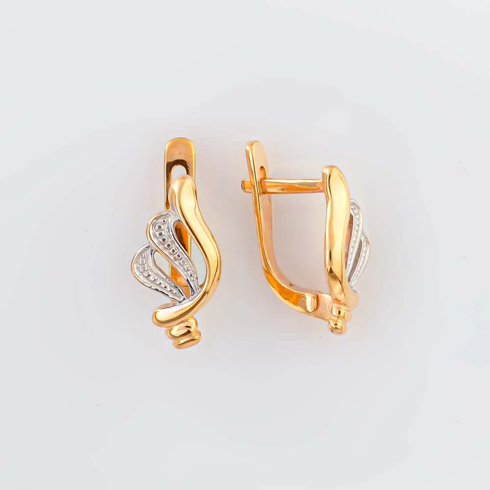 Серьги из красного золота 585 пробы