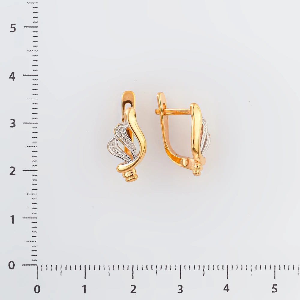 Серьги из красного золота 585 пробы