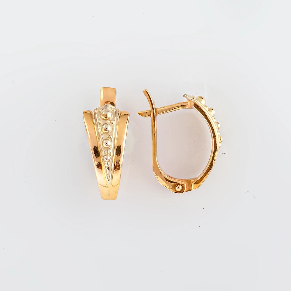 Серьги из красного золота 585 пробы
